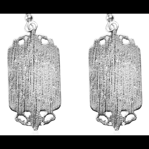 Blue Cameo Carved Bangle Bracelet & Earrings - Picture 2 of 8